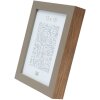 S46PH3 Marco de madera beige con borde color madera 15x15 cm