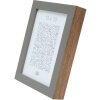 S46PH7 Marco de madera gris con borde color madera 20x20 cm