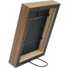 S46PH7 Marco de madera gris con borde color madera 20x20 cm