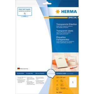 50 unidades de etiquetas transparentes de Herma