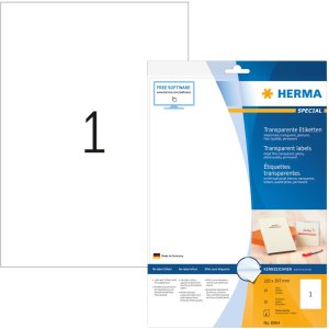 50 unidades de etiquetas transparentes de Herma