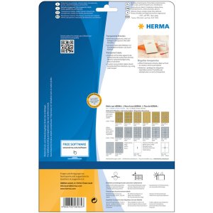 50 unidades de etiquetas transparentes de Herma