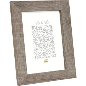 S49BH3 Marco en madera color gris 15x15 cm