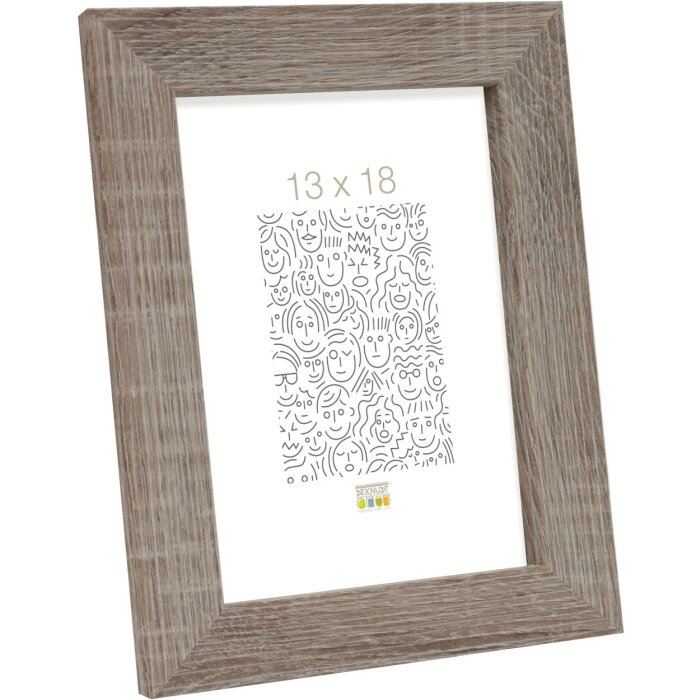 S49BH3 Marco en madera color gris 30x30 cm