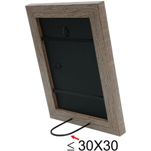 S49BH3 Marco en madera color gris 30x30 cm