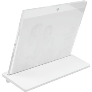 S58SD1 Marco transparente de 5,4 mm de grosor con soporte blanco 13x18 cm