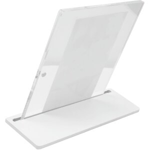 S58SD1 Marco transparente de 5,4 mm de grosor con soporte blanco 13x18 cm