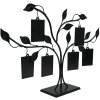 S65YJ1 Árbol de fotos de metal en negro 4x6 cm