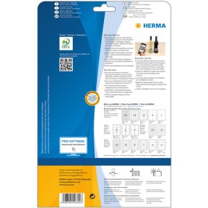 Etiquetas código QR A4 40x40 mm cuadradas papel blanco mate opaco 600 unid.