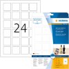 Etiquetas código QR A4 40x40 mm cuadradas papel blanco mate opaco 600 unid.