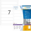 Etiquetas para carpetas A4 blanco 192x38 mm Movibles-desmontables mate opaco 700 unid.