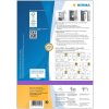Etiquetas para carpetas A4 blanco 192x38 mm Movibles-desmontables mate opaco 700 unid.