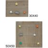 S67TT2 Pared de madera con pinzas 50x50 cm