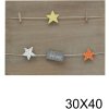 S67TT2 Pared de madera con pinzas 50x50 cm