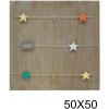 S67TT2 Pared de madera con pinzas 50x50 cm