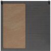 S67TT4 Muro de notas de madera gris con pizarra