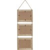 S67TV1 Colgador de fotos de madera de deriva para 3 fotos 13x18 cm