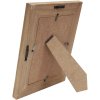 S67TX2 Marco estrecho en negro con passepartout de madera 10x15 cm