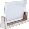 S67TZ1 Portafotos pintado blanco para 1 foto horizontal 13x18 cm