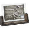 S67TZ2 Portafotos pintado negro para 1 foto horizontal 13x18 cm