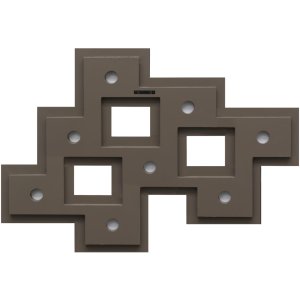 S68RK9 Marco de Galería en taupe para 8 fotos 10x15 cm
