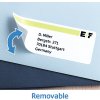 Etiquetas para carpetas A4 blanco 59x297 mm Papel movible-desmontable mate opaco 75 unid.