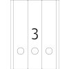 Etiquetas para carpetas A4 blanco 61x297 mm Papel movible-desmontable mate opaco 75 unid.