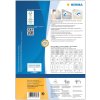 Etiquetas A4 blanco 88,9x33,8 mm Papel movible-desmontable mate 1600 unid.