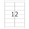 Etiquetas para direcciones A4 blancas 99,1x42,3 mm papel reposicionable mate 1200 unid.