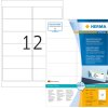 Etiquetas para direcciones A4 blancas 99,1x42,3 mm papel reposicionable mate 1200 unid.