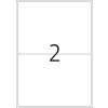 Etiquetas A4 blanco 199,6x143,5 mm Papel movible-desmontable mate 200 unid.