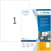 Etiquetas HERMA A4 blanco 210x297 mm Papel movible-desmontable mate 100 unid.