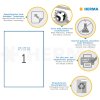 Etiquetas HERMA A4 blanco 210x297 mm Papel movible-desmontable mate 100 unid.