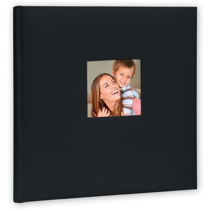 Álbum de fotos Algodón 31x31 cm negro