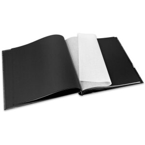 ZEP Álbum de fotos Umbria negro 30x30 cm 60 páginas negras