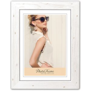 M57 Marco de madera básico 20x30 cm blanco