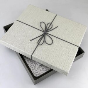 Caja Firenze blanca 24x29x4 cm