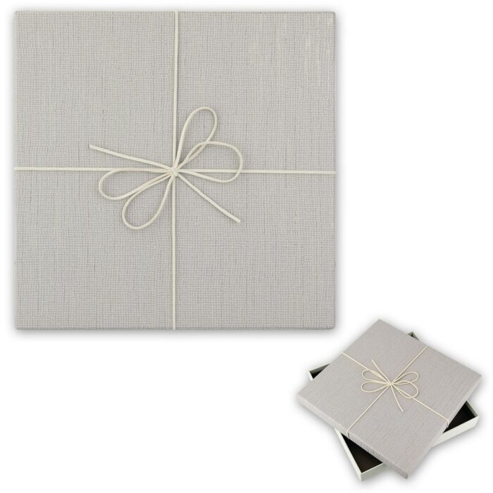 Caja Firenze gris 24x29x4 cm