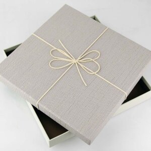 Caja Firenze gris 24x29x4 cm