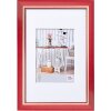 Marco Walther Chalet rojo 40x60 cm con passepartout 30x45 cm