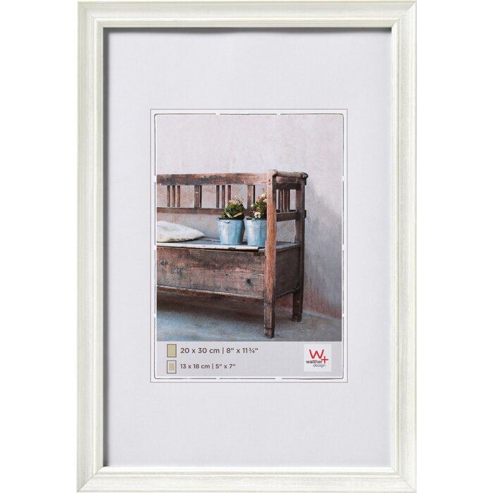 Banco marco madera 10x15 cm blanco