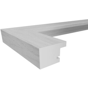 Bonito marco de madera 13x18 cm plata