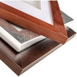 Bonito marco de madera 13x18 cm blanco