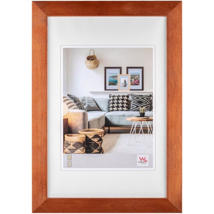 Bonito marco de madera 50x70 cm nogal