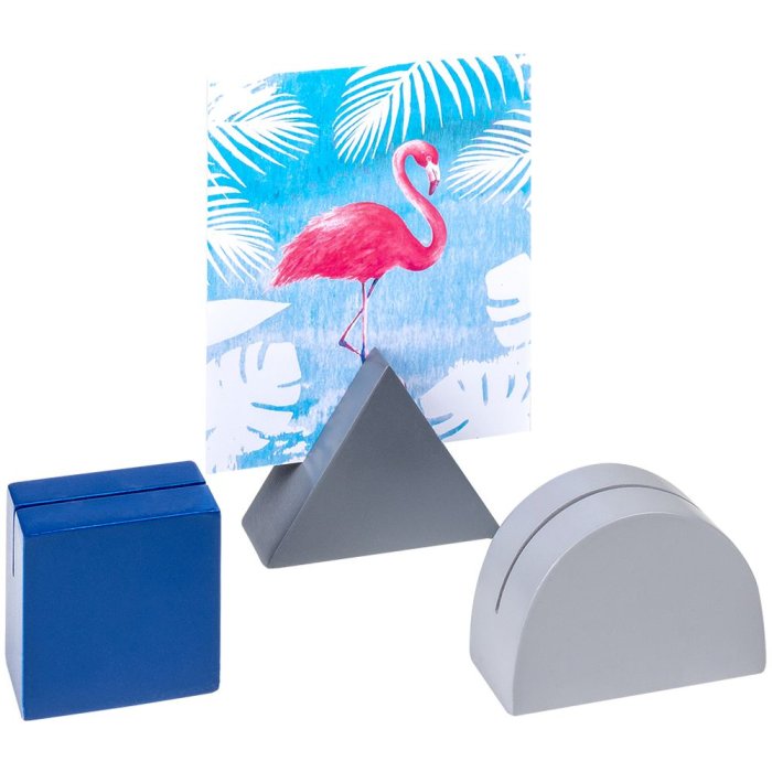 Juego de 3 portarretratos geométricos