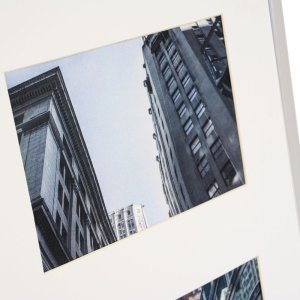 Marco de Galería Puro 3 Fotos 10x15 cm blanco