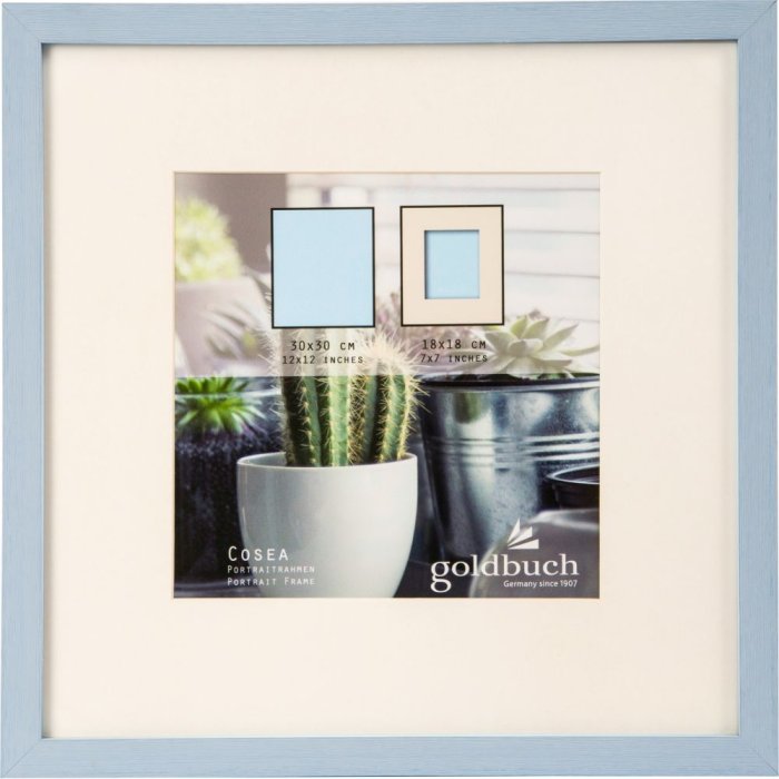 Marco de fotos Cosea 30x30 cm azul