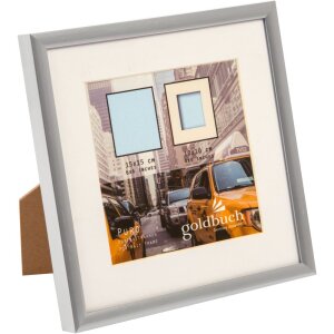 Marco de plástico Puro 15x15 cm plata