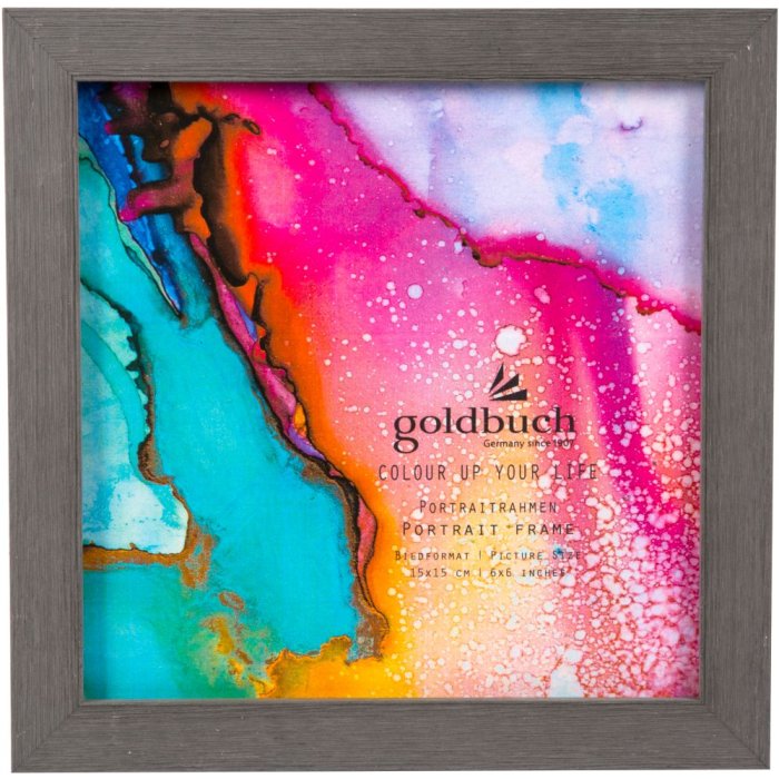 Marco de fotos Colour up your life 15x15 cm gris oscuro