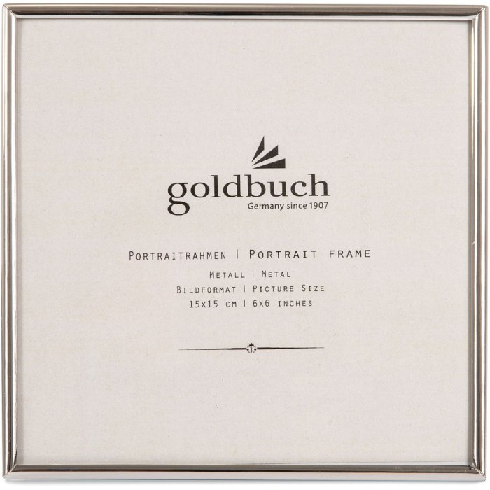Goldbuch marco de fotos de metal Fino 15x15 cm plata brillante